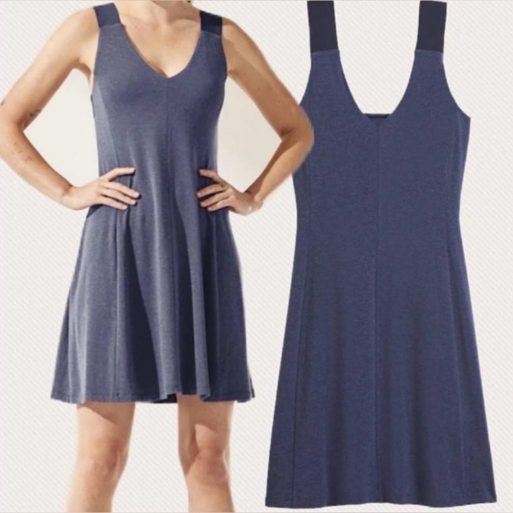 ATHLETA Santorini Support Dress Navy Blue size S Excellent